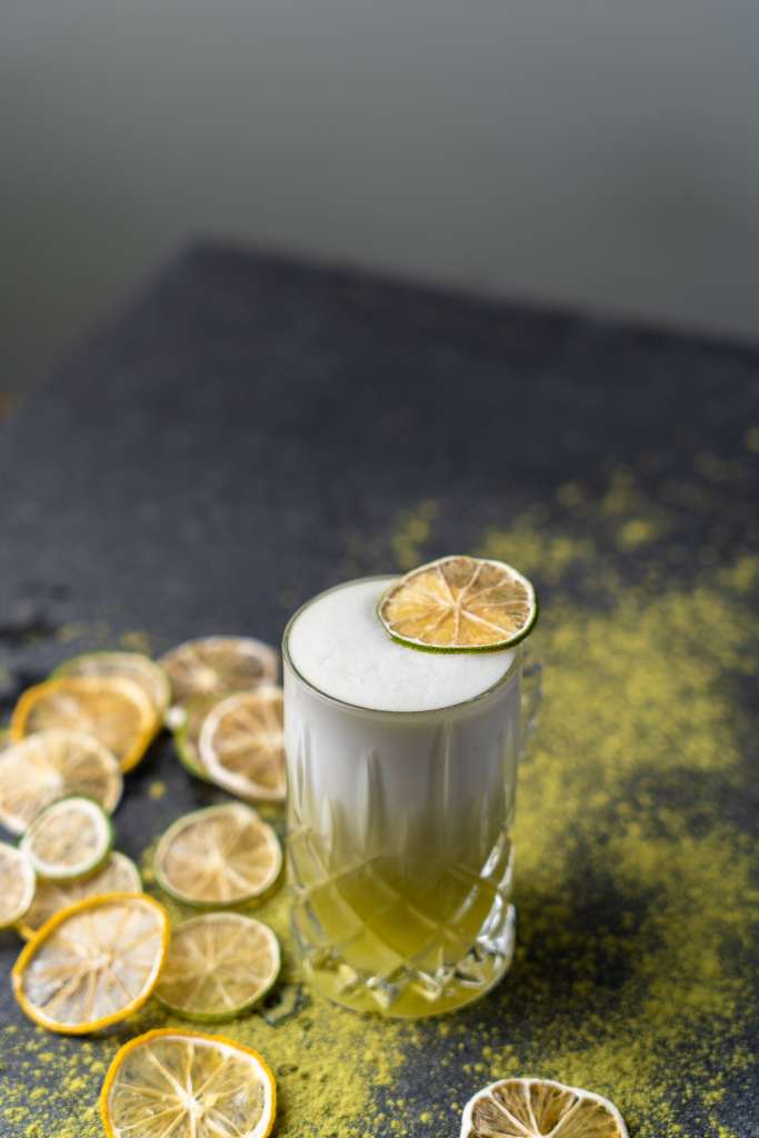 A tasty fresh lemon cocktail